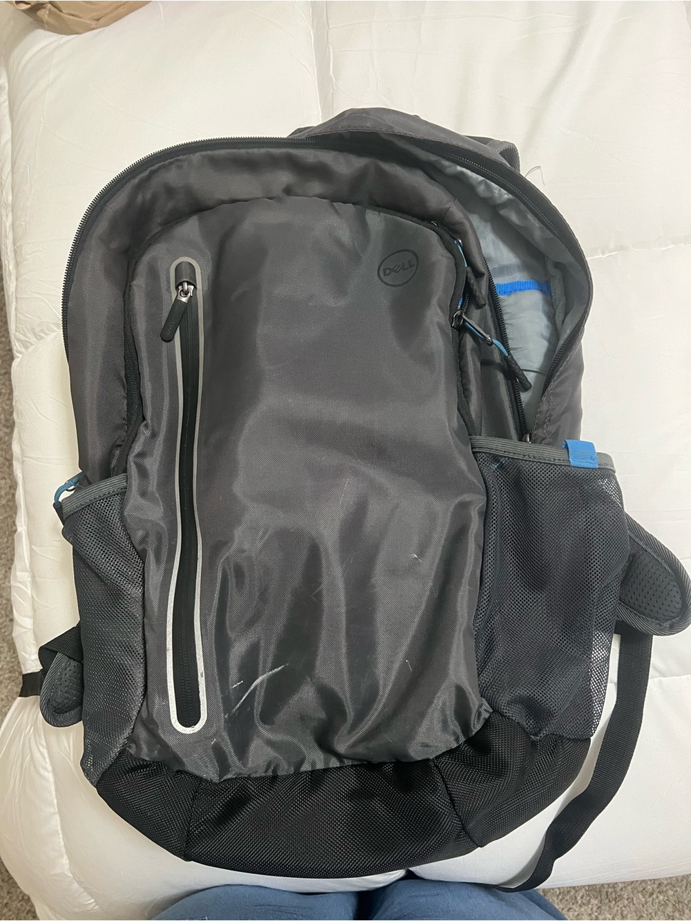 Dell Black Backpack with Blue Accents